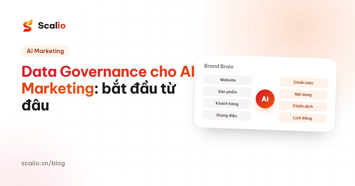 Data Governance cho AI Marketing: quản trị dữ liệu trước khi tự động hoá