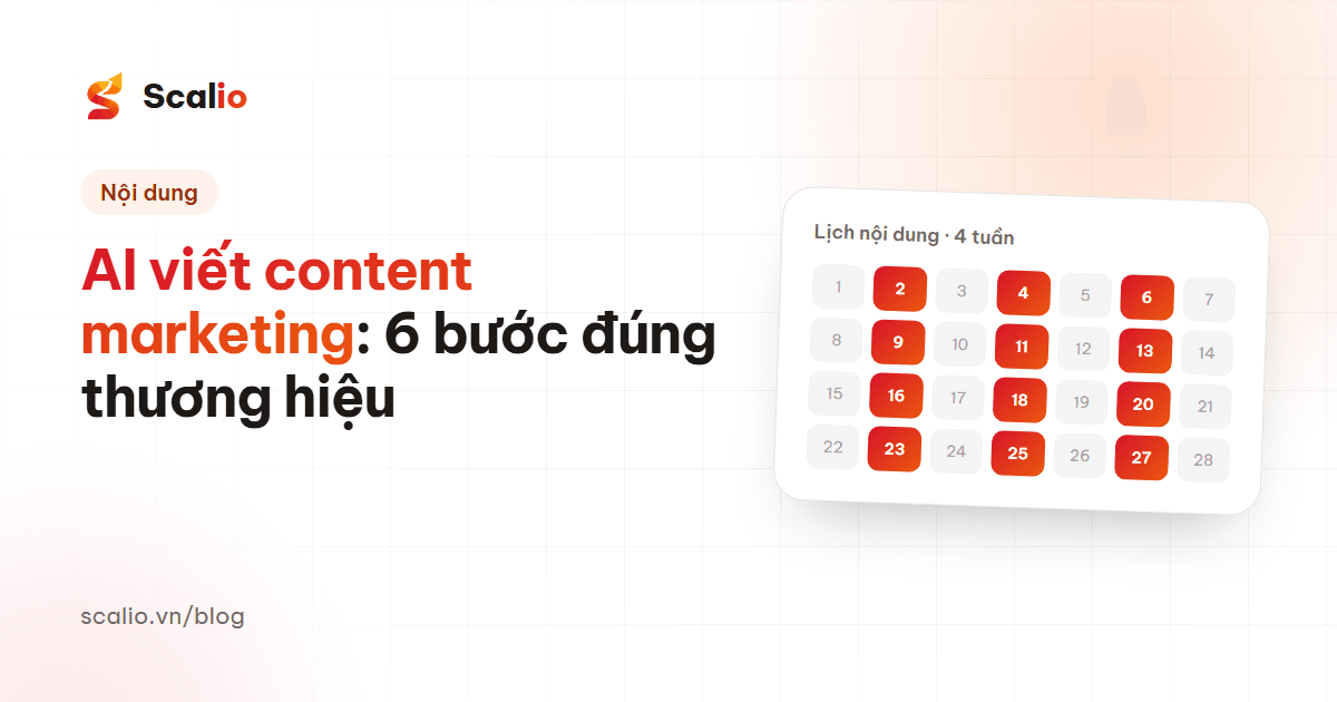 AI viết content marketing: 6 bước để bài viết đúng thương hiệu